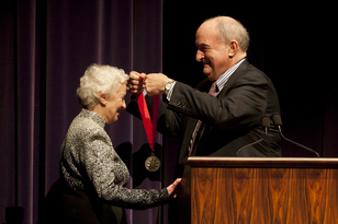 IU Jacobs School of Music Distinguished Professor Violette Verdy received the President's Medal