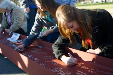 Ceremony at New Residence Hall Building