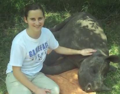 UD student Volpone travels to Africa to work with exotic animals