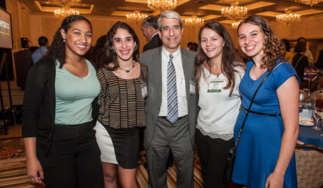 President Peter Salovey with Michelle Soto